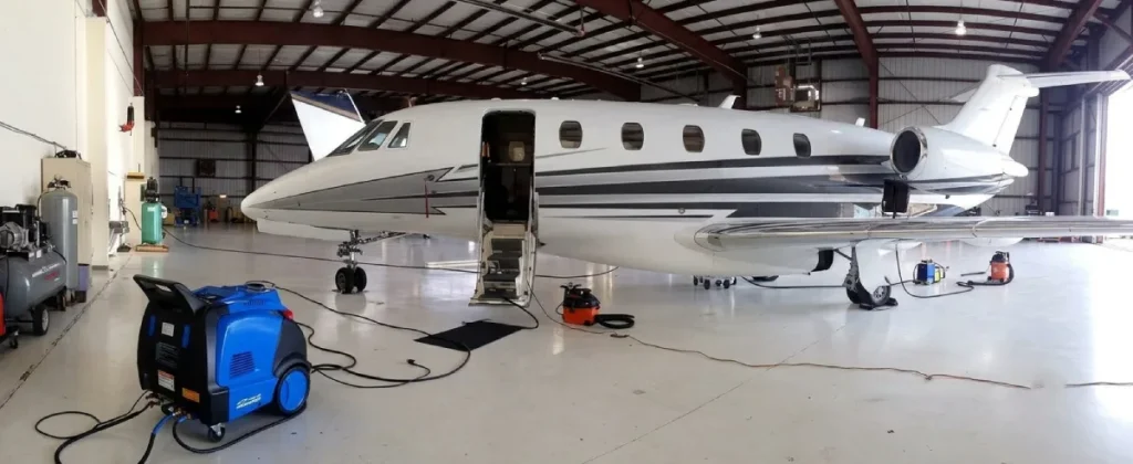 Aircraft interior cleaning services
